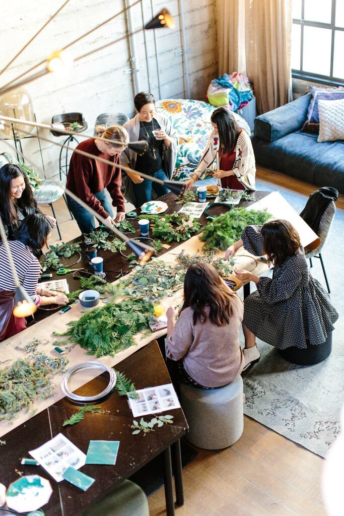 Atelier décoration à plusieurs